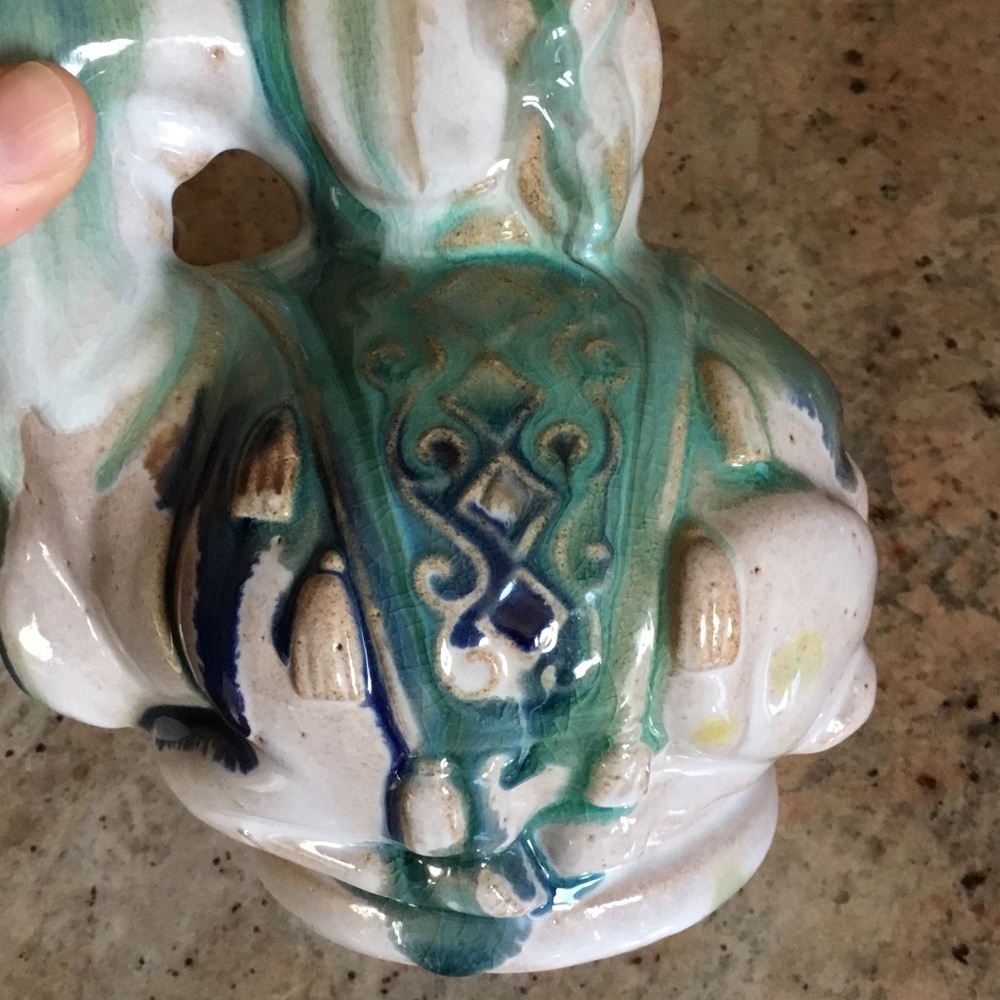 Vintage RARE Handmade Ceramic Pottery Vase - Picture 8 of 14